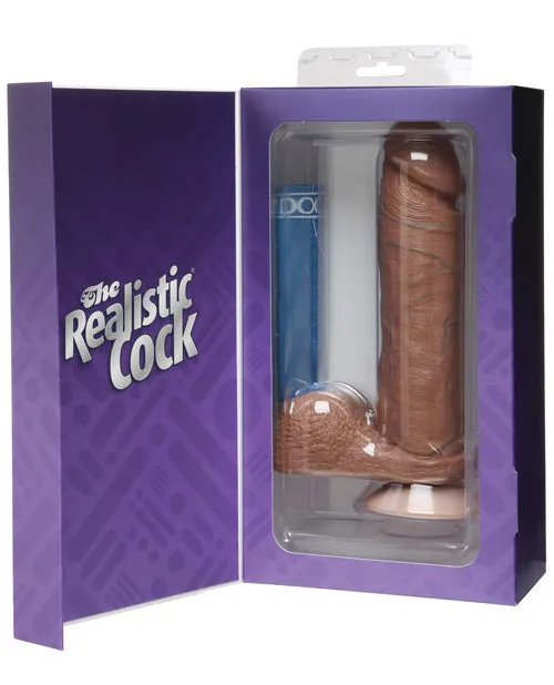 Anal | Doc Johnson The Realistic Cocks 8 Inch - Brown