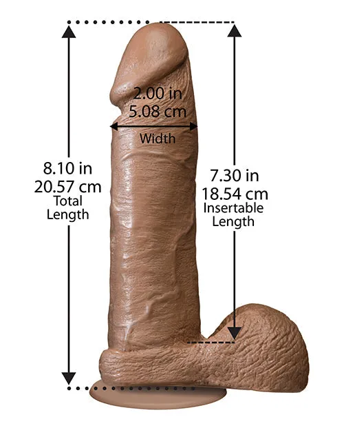 Anal | Doc Johnson The Realistic Cocks 8 Inch - Brown