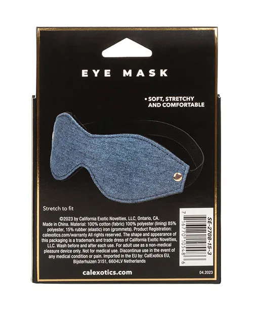CalExotics Vibrators | Ride 'em Premium Denim Collection Eye Mask Blindfold