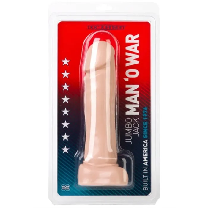 Doc Johnson Vibrators Jumbo Jack Man O War White