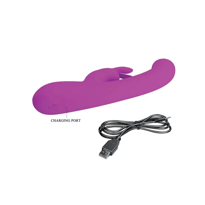 Lamar Led Digital Display Rabbit - Fuchsia | Pretty Love Vibrators