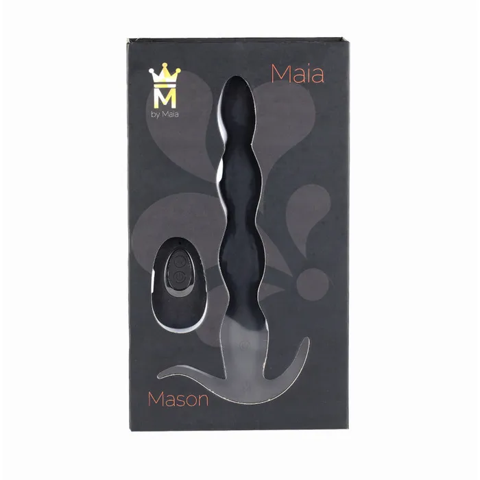Maia Toys Anal | Mason Remote Control Silicone Butt Plug - Black