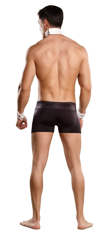 Male Power Lingerie Anal | Men Costume Butt-ler Butler Black S/m