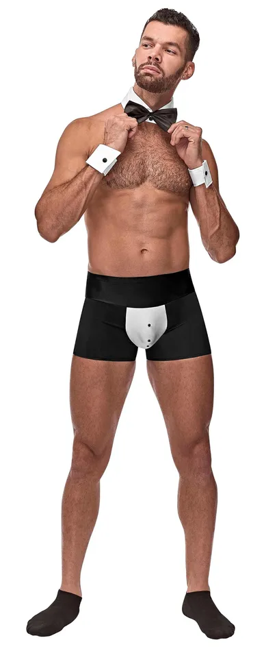 Male Power Lingerie Anal | Men Costume Butt-ler Butler Black S/m