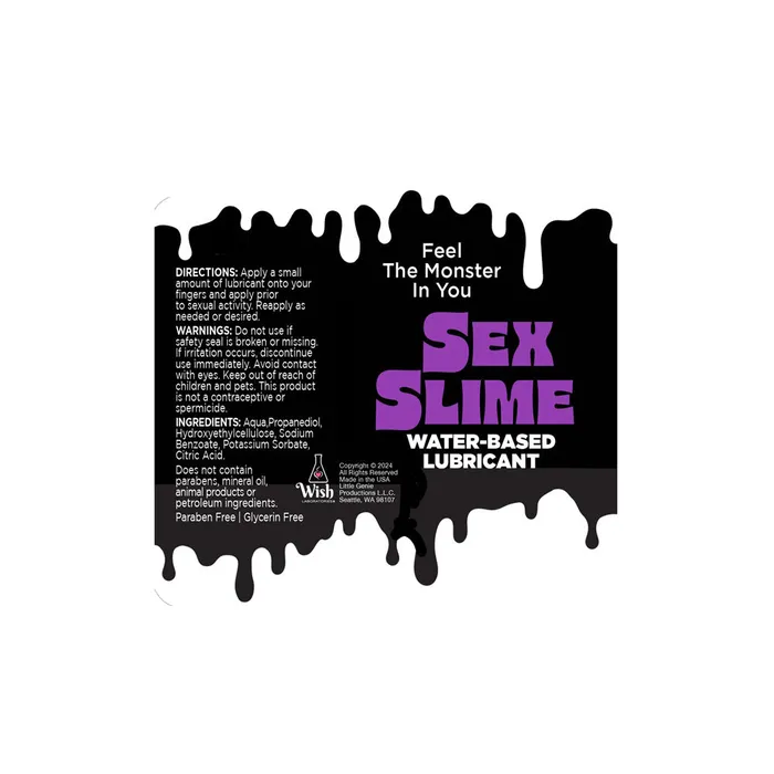 Sex Slime - Purple - Purple Water Based Lubricant - 60 ml Bottle | Little Genie Vibrators