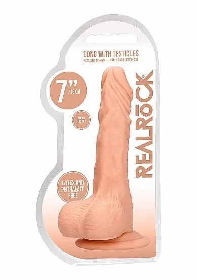 Shots RealRock Dildos | 8 Inch Dong With Testicles