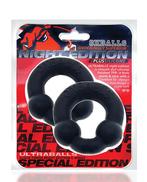 Couples Blue Ox Designs LLCDba Oxballs Oxballs Ultraballs Cockring Special Edition Night Pack of 2