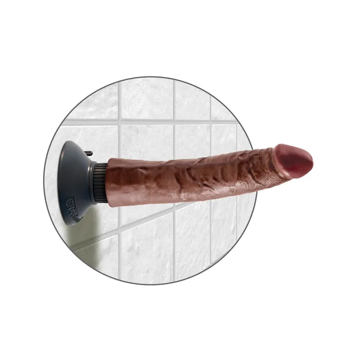 Dildos Pipedream King Cock 7Inch Vibrating Cock Brown