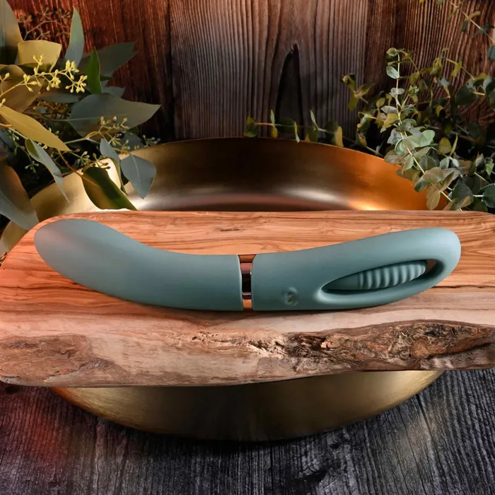 Evolved CHICK FLICK Olive Green 24 cm Rechargeable Vibrator with Flicking Tip Evolved Female Sex Toys Evolved CHICK FLICK Olive Green 24 cm Rechargeable Vibrator with Flicking Tip Evolved Female Sex Toys