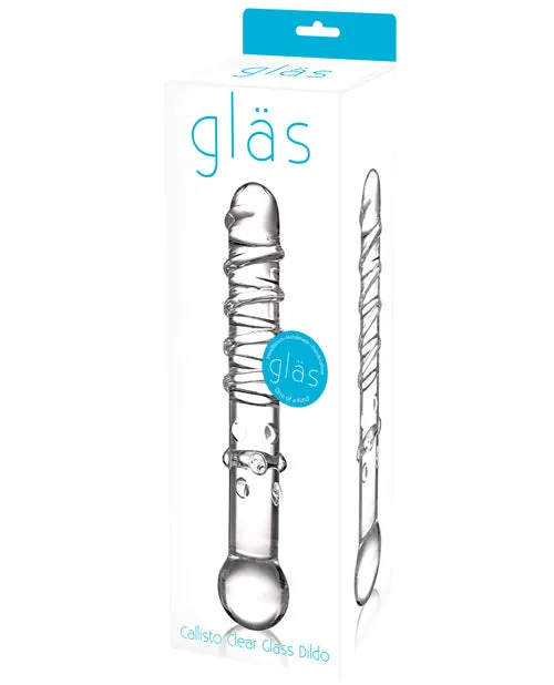 Glas Callisto Glass Dildo Clear Electric Eel INC Dildos