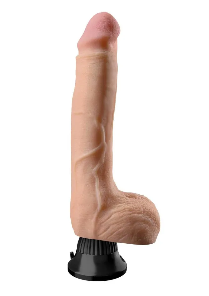 Real Feel Deluxe No 7 Wallbanger Vibrating Dildo with Balls Real Feel Deluxe Female Sex Toys