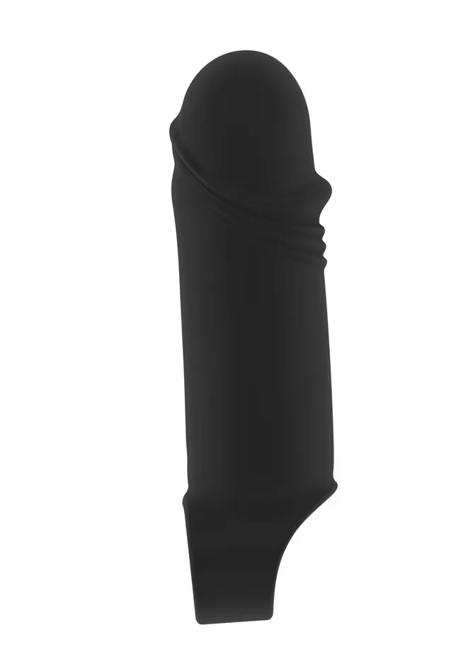 Shots Sono Male Sex Toys No35 Stretchy Thick Penis Extension Black