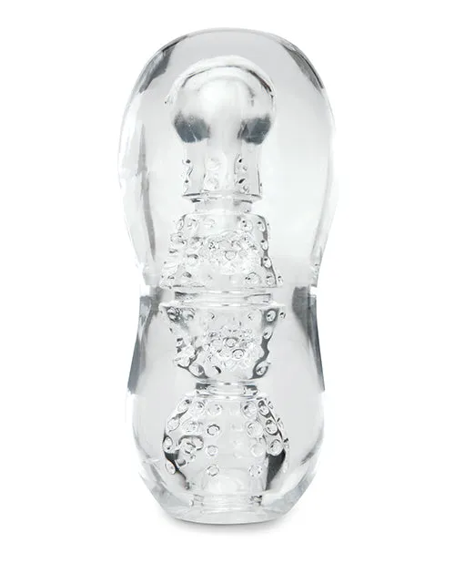 Xgen Male Sex Toys ZOLO Gripz Dotted Stroker Clear