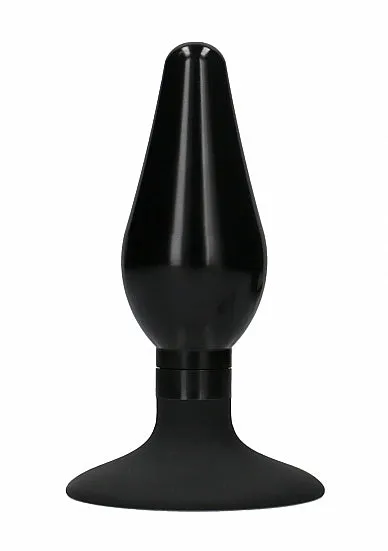 Anal wd Interchangeable Butt Plug Rounded Medium Black SHOTS AMERICA