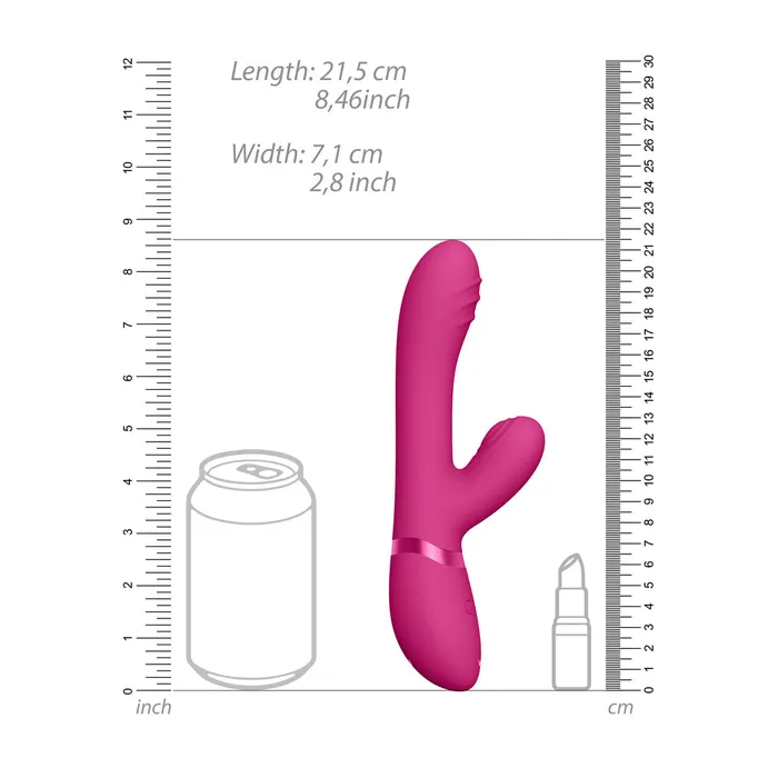 Vibrators Shots Toys Vive Tani Finger Motion With Pulse Wave Vibrator Pink