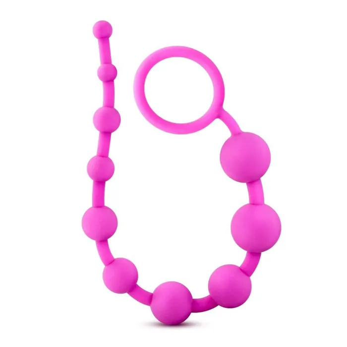 Blush Novelties Luxe Silicone 10 Beads Fuchsia Anal Blush Novelties Luxe Silicone 10 Beads Fuchsia Anal