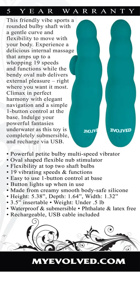 Evolved Novelties GSpot Perfection Teal Vibrators Evolved Novelties GSpot Perfection Teal Vibrators