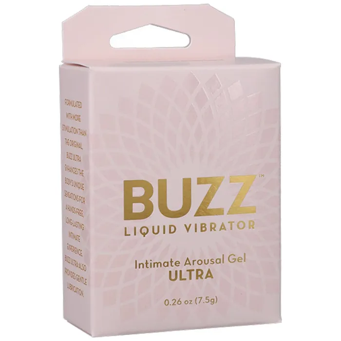 Female Sex Toys Buzz Ultra Liquid Vibrator Intimate Arousal Gel 026 Oz Doc Johnson