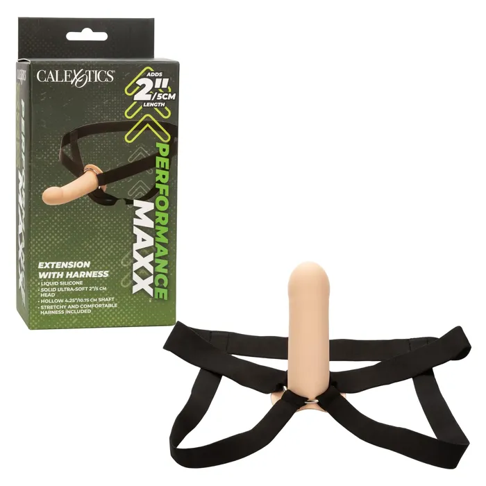 Performance Maxx Extension With Harness Ivory CalExotics Female Sex Toys