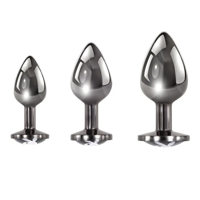 Pleasure 3 Ways Butt Plug Hematite Playboy Anal Pleasure 3 Ways Butt Plug Hematite Playboy Anal