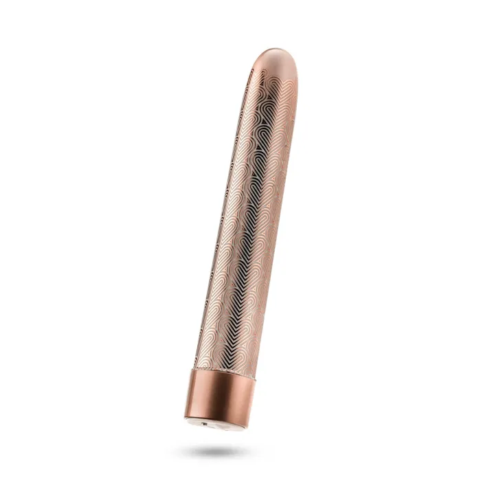 The Collection Lattice 7 Inch Rechargeable Vibe Rose Gold Blush Anal