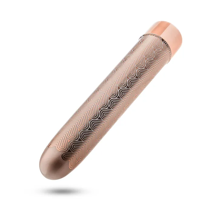 The Collection Lattice 7 Inch Rechargeable Vibe Rose Gold Blush Anal