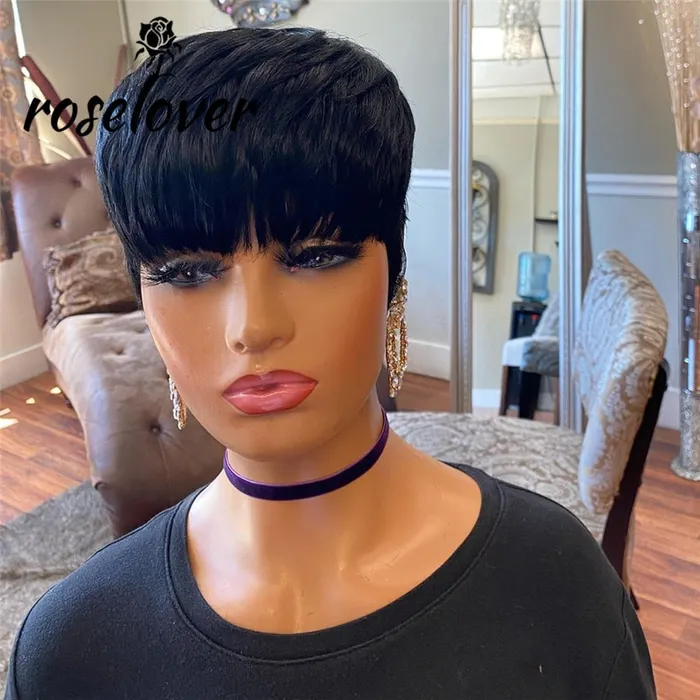 Javaughn69ways Short Pixie Cut Straight Hair Peruvian Remy Human Hair 150 Glueless Machine Made Female Sex Toys Javaughn69ways Short Pixie Cut Straight Hair Peruvian Remy Human Hair 150 Glueless Machine Made Female Sex Toys