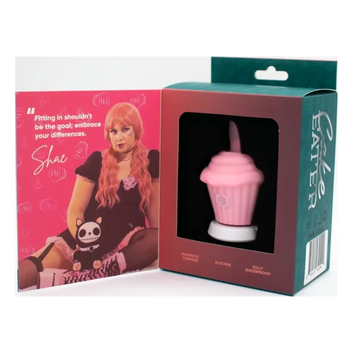 Vibrators Natalies Toy Box Cake Eater Clit Flicker Stimulator Pink