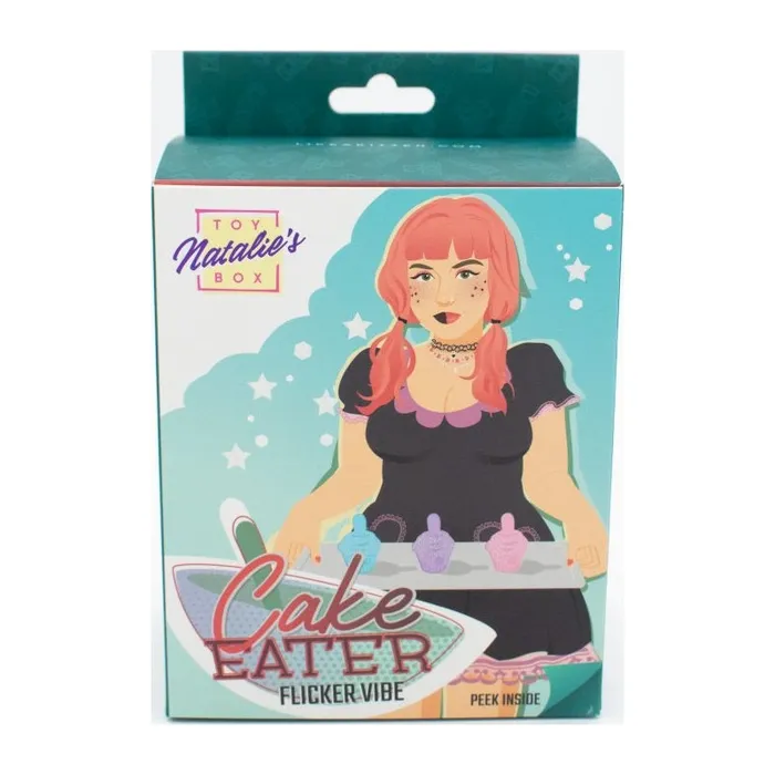Vibrators Natalies Toy Box Cake Eater Clit Flicker Stimulator Pink