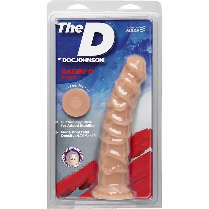 Dildos The D Ragin D 8 Vanilla Beige Ultraskyn Dildo Doc Johnson Novelties