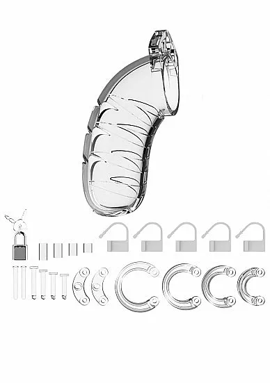 Male Sex Toys Mancage Chastity 45in Transparent Model 04 SHOTS AMERICA