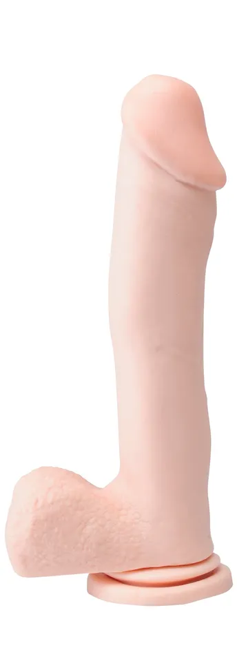 Pipedream Products Basix Rubber Works 12in Dong WSuction Flesh Dildos