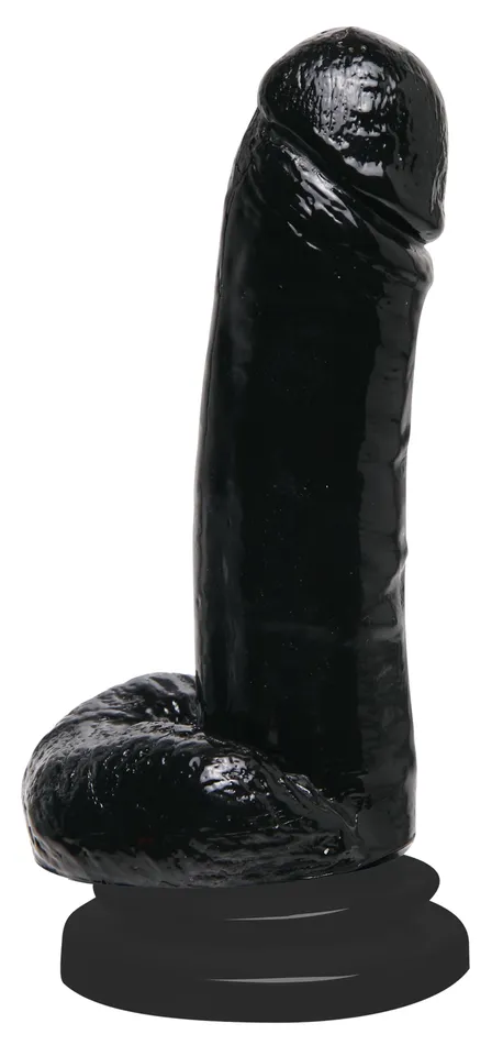 Pipedream Products Basix Rubber Works 8in Suction Cup Dong Black Dildos